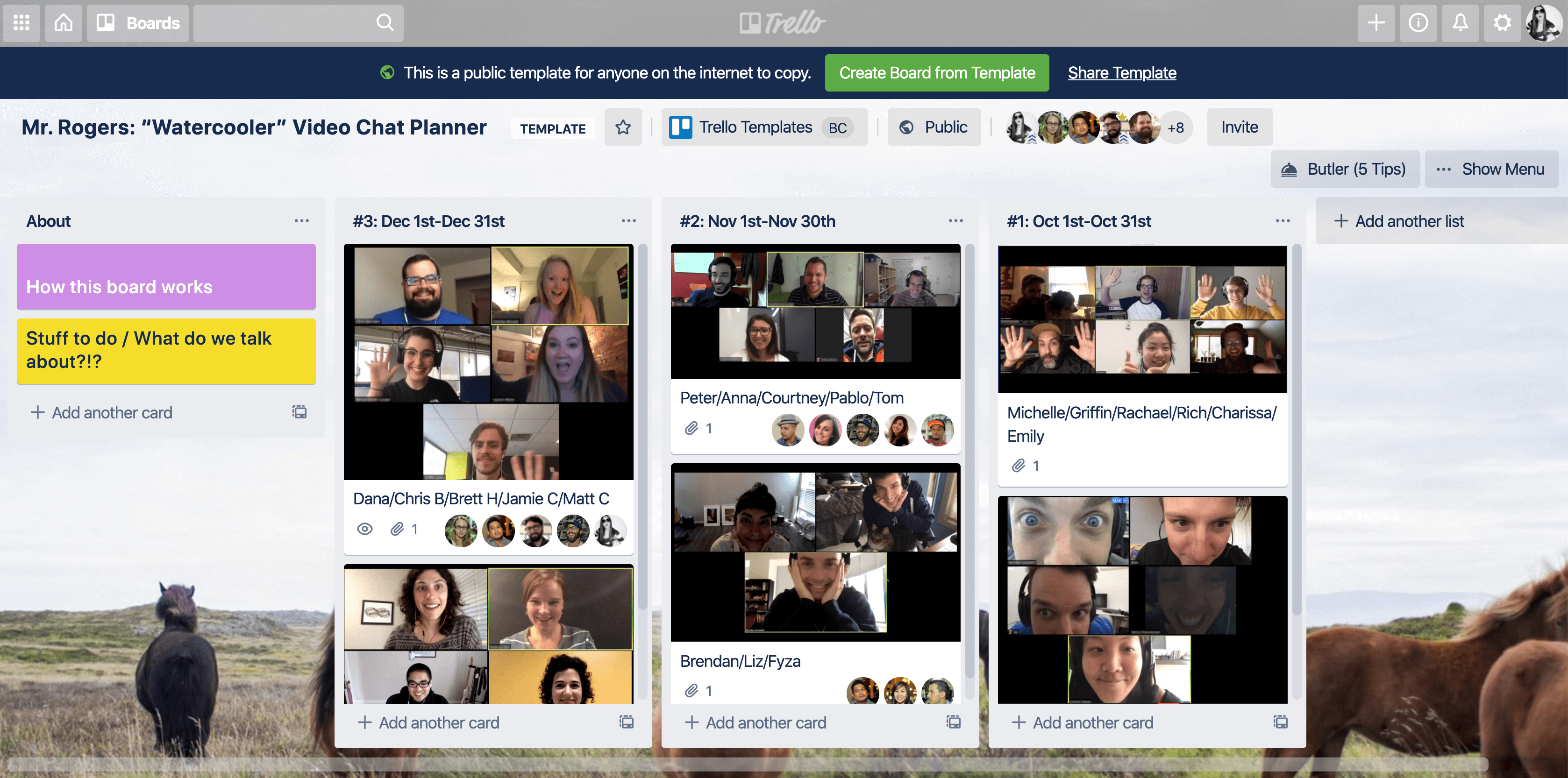watercooler chat trello board